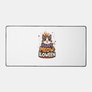 Happy Meow-lloween Cat Desk Mat
