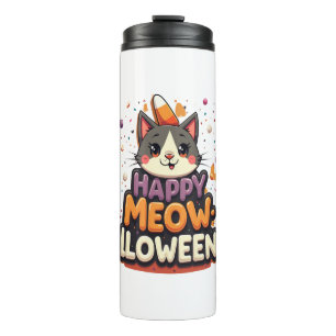 Happy Meow-lloween Cat Thermal Tumbler