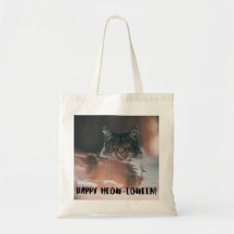 "Happy Meow-loween" Cat Tote Bag – Spooky Cute