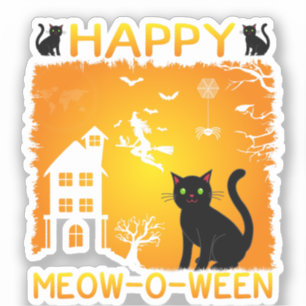 Happy Meow-O-Ween – Black Cats, Haunted House