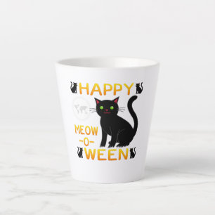 Happy Meow-O-Ween – Black Cats Latte Mug