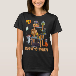Happy Meow O Ween Cool Mum Halloween Birthday Catd T-Shirt