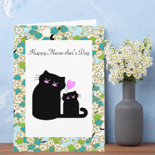 Happy Meow-ther's Day Custom Mother's Day Card