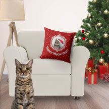 "Happy Meow Year!" Cat Lover Christmas Custom