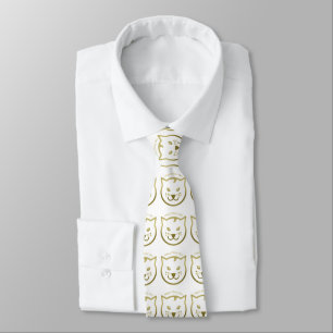 Happy Meow Year - Custom background colour Neck Ti Tie