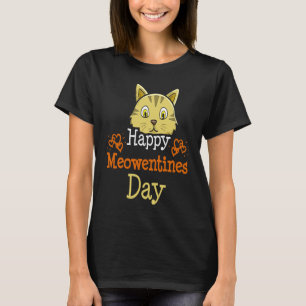 Happy Meowentines Day Cat Breeder Paw Love Valenti T-Shirt