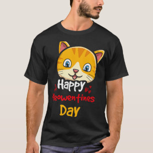 Happy Meowentines Day Cat Whisperer Kitten Valenti T-Shirt