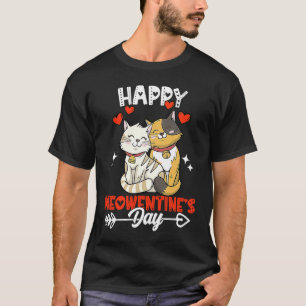 Happy Meowentine's Day Cute Cat Valentines Day 2 T-Shirt
