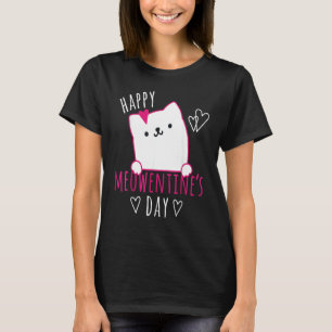 Happy Meowentine's Day Cute Kitten Valentines Day T-Shirt