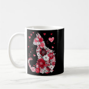 Happy Meowentines Day Funny Girls Cat Valentines Coffee Mug