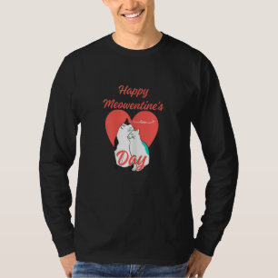 Happy Meowentine's Day Funny Valentine's Day Pet C T-Shirt