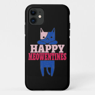 Happy Meowentines Funny valentine's day gift iPhone 11 Case