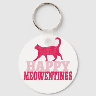 Happy Meowentines Valentine's day gifts for him Key Ring