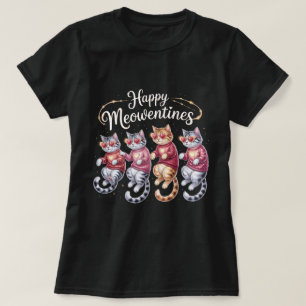 Happy Meowloween T-Shirt, Cute Halloween Cats Gift T-Shirt