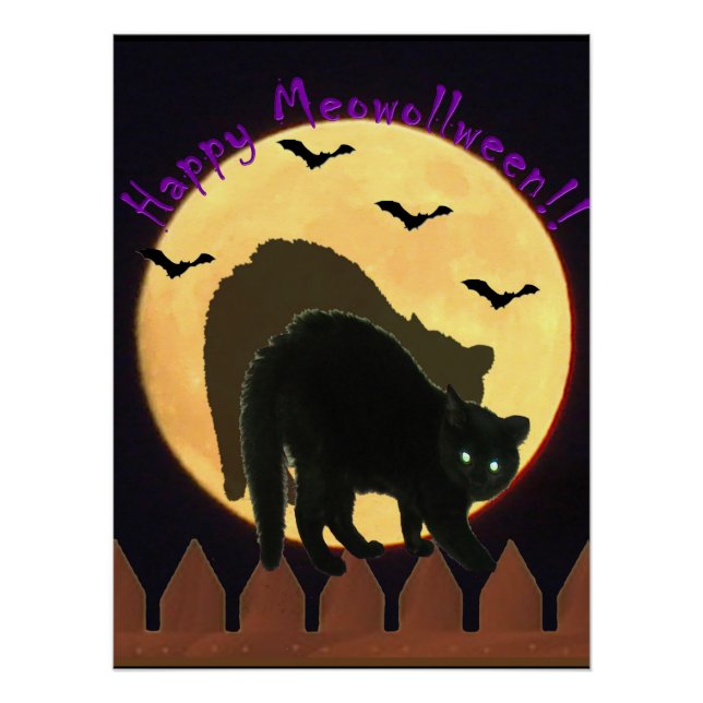 Happy Meowolleen Poster (Front)