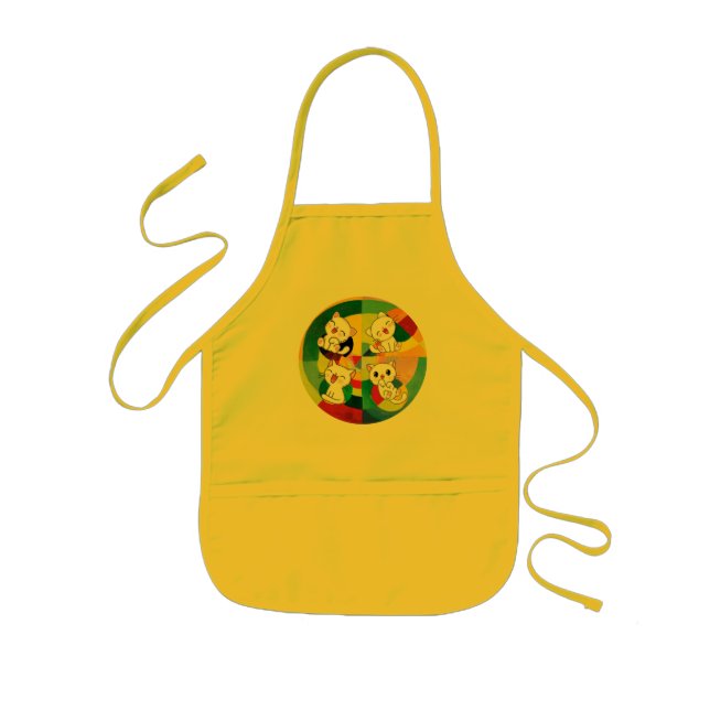 Happy Meows    Kids' Apron (Front)