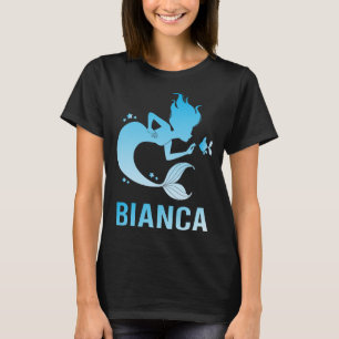 Happy Mermaid - Bianca Name T-Shirt