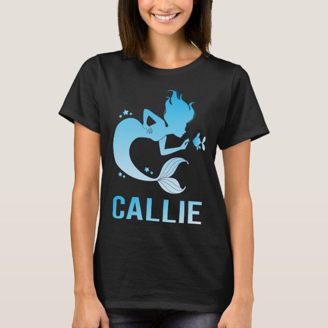 Happy Mermaid - Callie Name T-Shirt (Front)