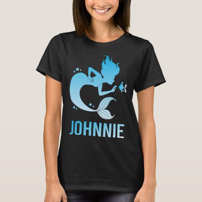Happy Mermaid - Johnnie Name T-Shirt (Front)
