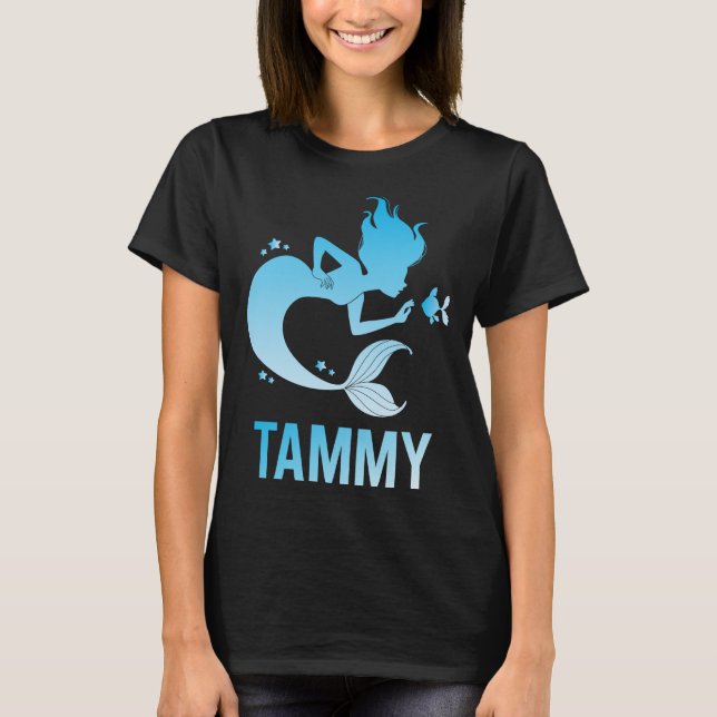 Happy Mermaid - Tammy Name T-Shirt (Front)