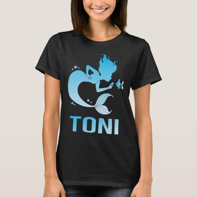 Happy Mermaid - Toni Name T-Shirt (Front)