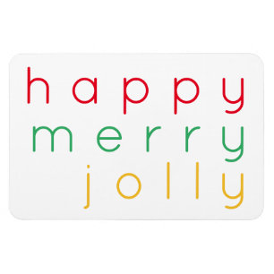 HAPPY MERRY JOLLY 4x6 Flexible Magnet