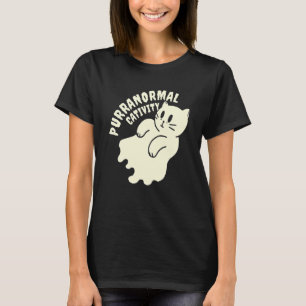 Happy Mew O Ween  Black Cat  For Halloween T-Shirt