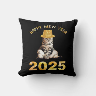 Happy Mew Year 2025 Cushion