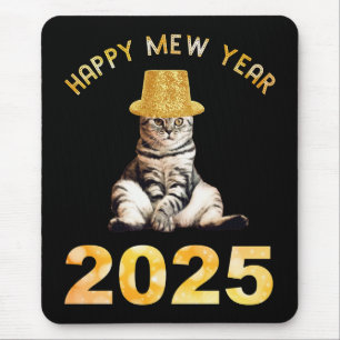 Happy Mew Year 2025 Mouse Pad