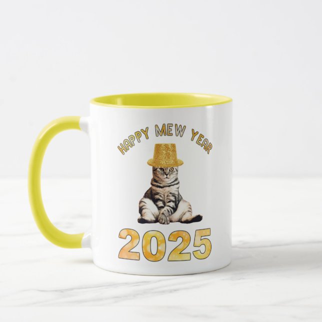 Happy Mew Year 2025 Mug (Left)