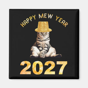 Happy Mew Year 2027 Magnet