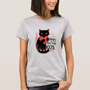 happy mew years funny cat happy new year T-Shirt