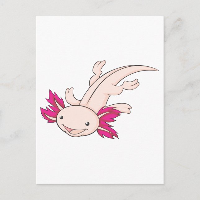 Happy Mexican Axolotl Postcard (Front)