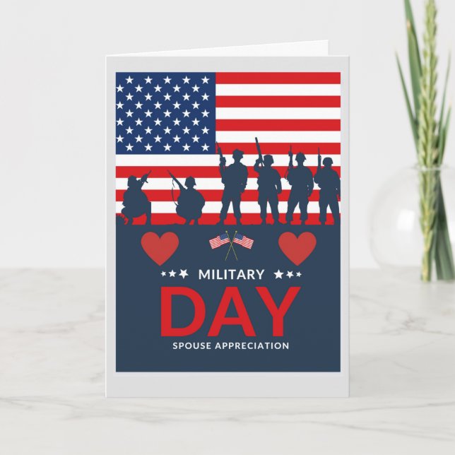 Happy Military Spouse Appreciation Day Card (Front)