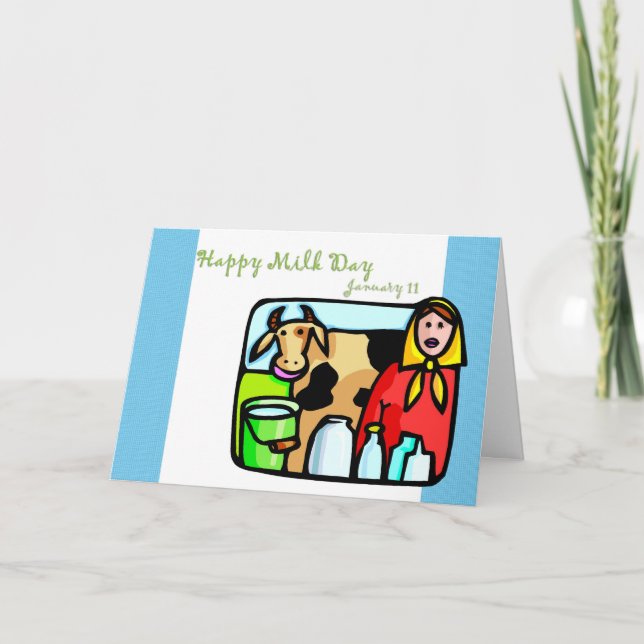 Happy Milk Day January 11 Card (Front)
