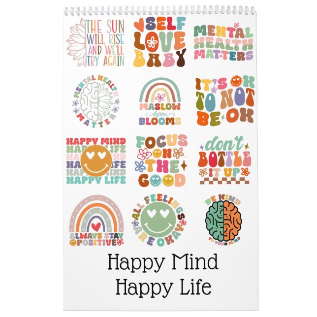 Happy mind happy life calendar (Cover)