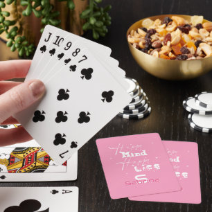 Happy Mind Happy Life Cute Classic Playing Cards