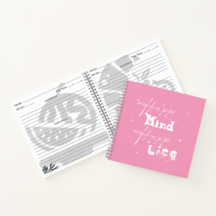 Happy Mind Happy Life Cute Notebook