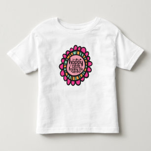 Happy Mind Happy Life Motivational Graphic design Toddler T-Shirt