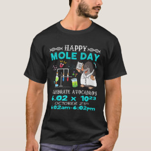 Happy Mole Day October 23Rd Chemistry Science T-Shirt
