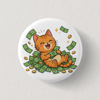 Happy Money Cat Button
