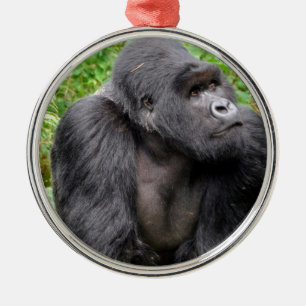 Happy Monkey Metal Ornament