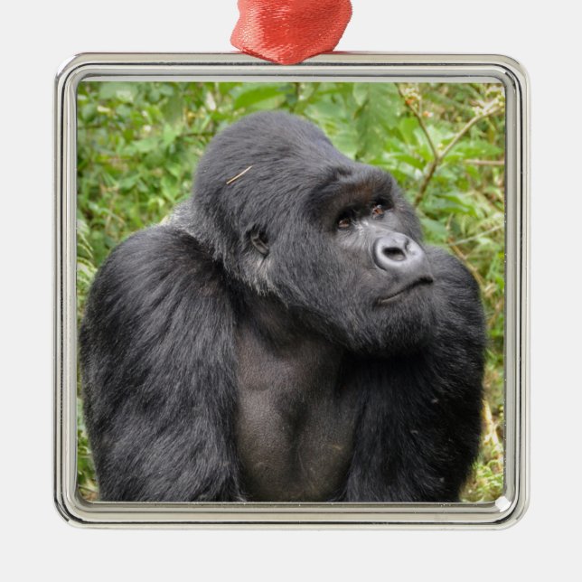 Happy Monkey Metal Tree Decoration (Front)