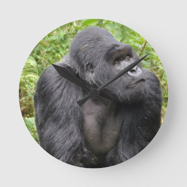 Happy Monkey Round Clock (Front)