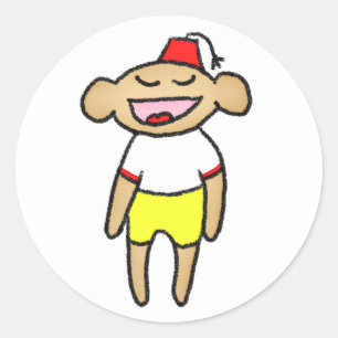 Happy Monkey Stickers
