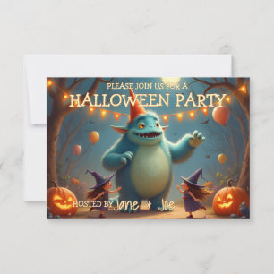 Happy Monster Halloween Party for Kids