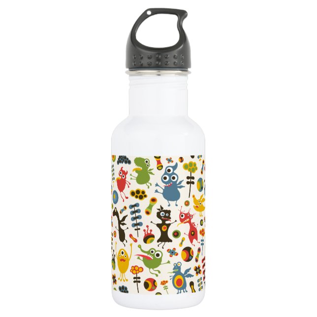 Happy Monsters 532 Ml Water Bottle (Front)