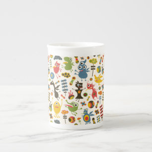 Happy Monsters Bone China Mug