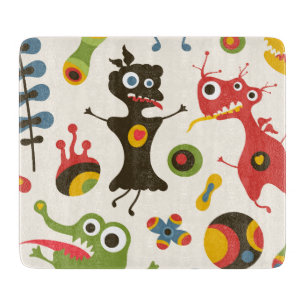 Happy Monsters Cutting Board