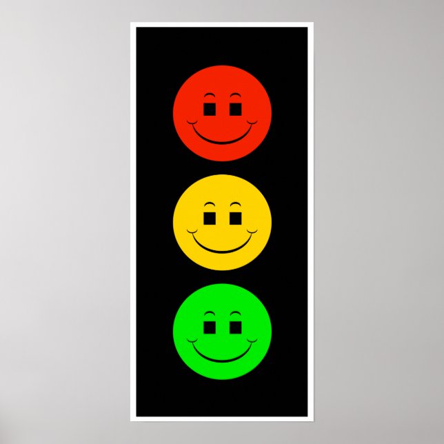 Happy Moody Stoplight  Poster (Front)